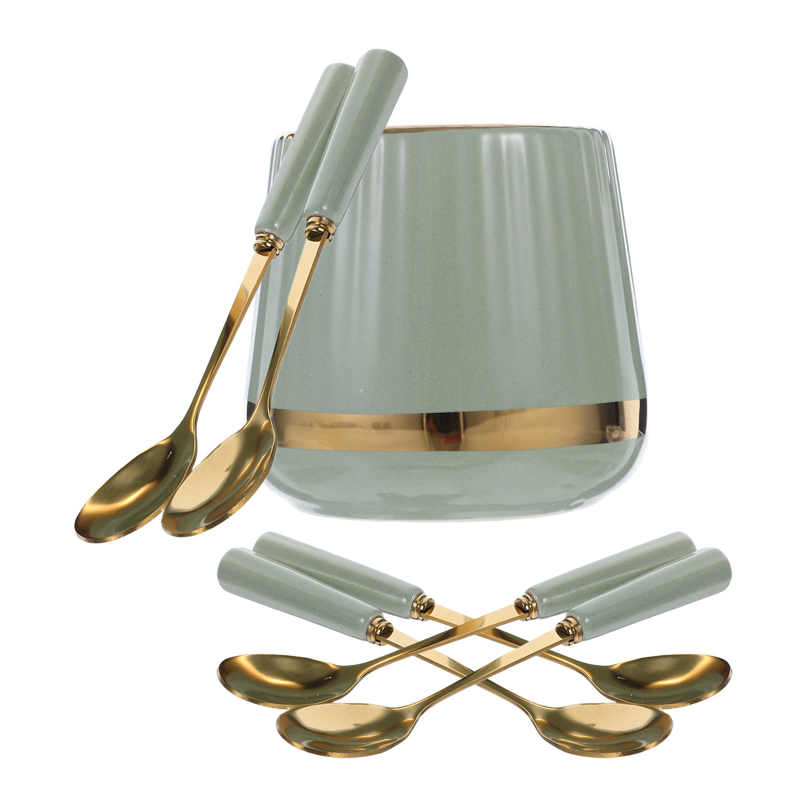 Coffee Tea Sugar - 7Pcs Coffee Spoons Set Mini Dessert