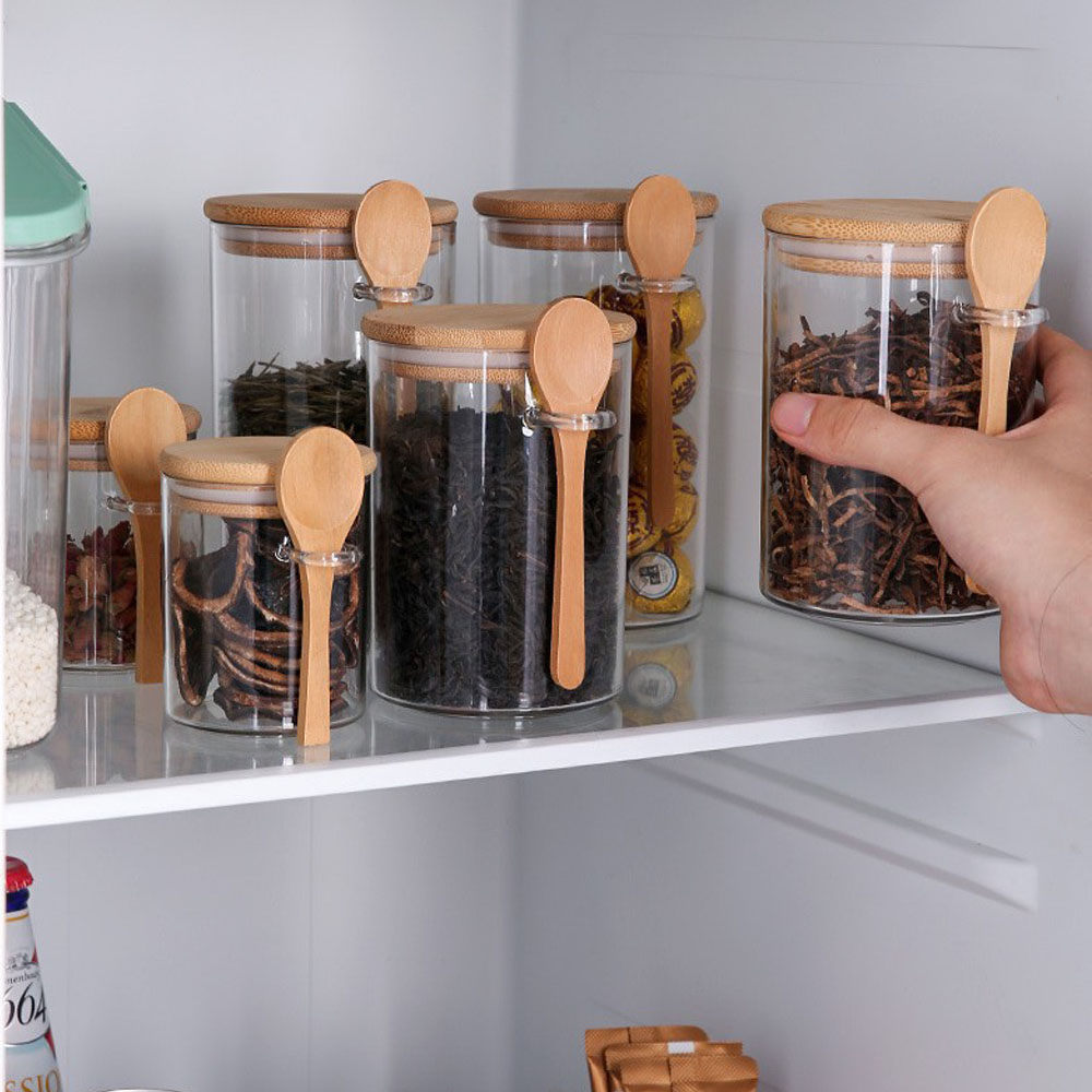Coffee Tea Sugar Canisters - Airtight Food Storage Plastic Containers Canister