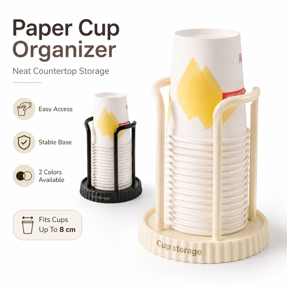 Coffee Tea Station - Disposable Cup Holder Desktop Paper Cup