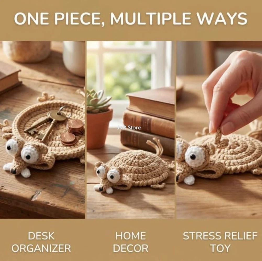 Animal Crochet Cup Coaster Han - đánh giá và giá Coffee Tea Station