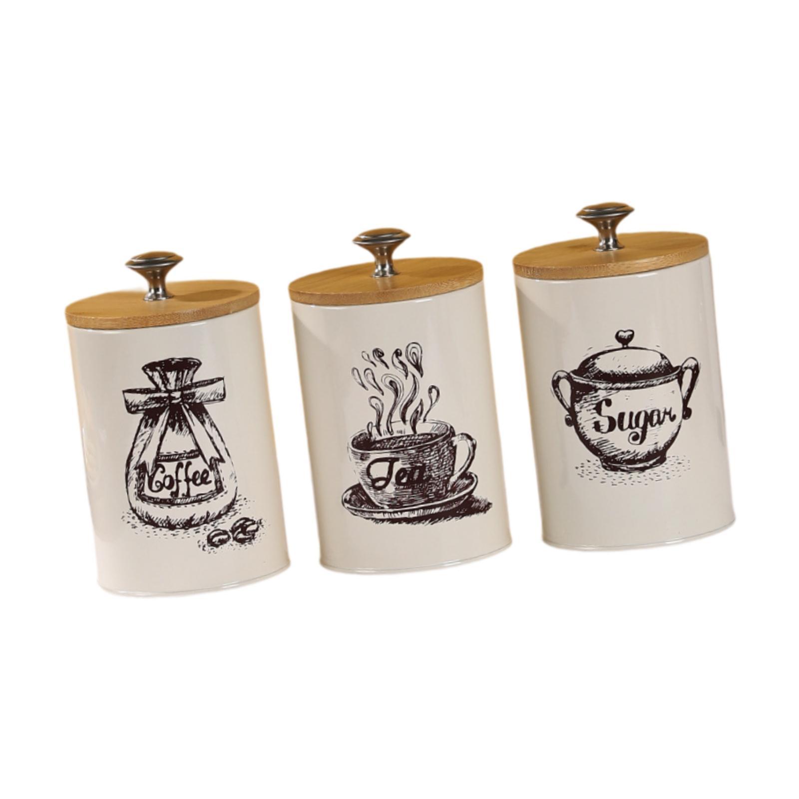 Farmhouse Coffee Tea Sugar Can - đánh giá và giá Coffee Tea Sugar Canisters