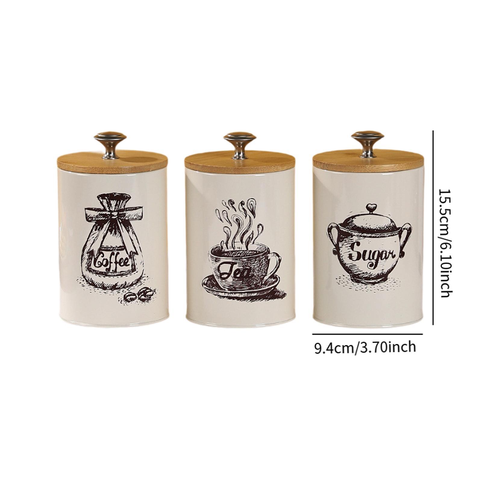 Farmhouse Coffee Tea Sugar Can - đánh giá và giá Coffee Tea Sugar Canisters