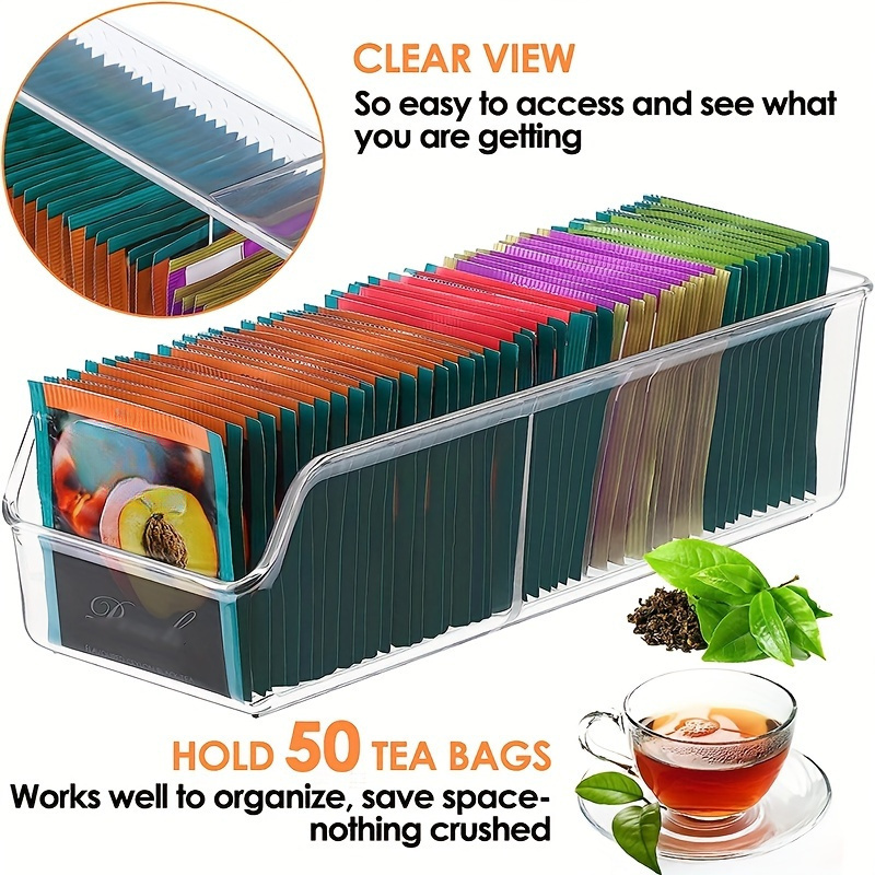 1pc Clear Tea Bag Organizer Bo - đánh giá và giá Coffee Tea Sugar