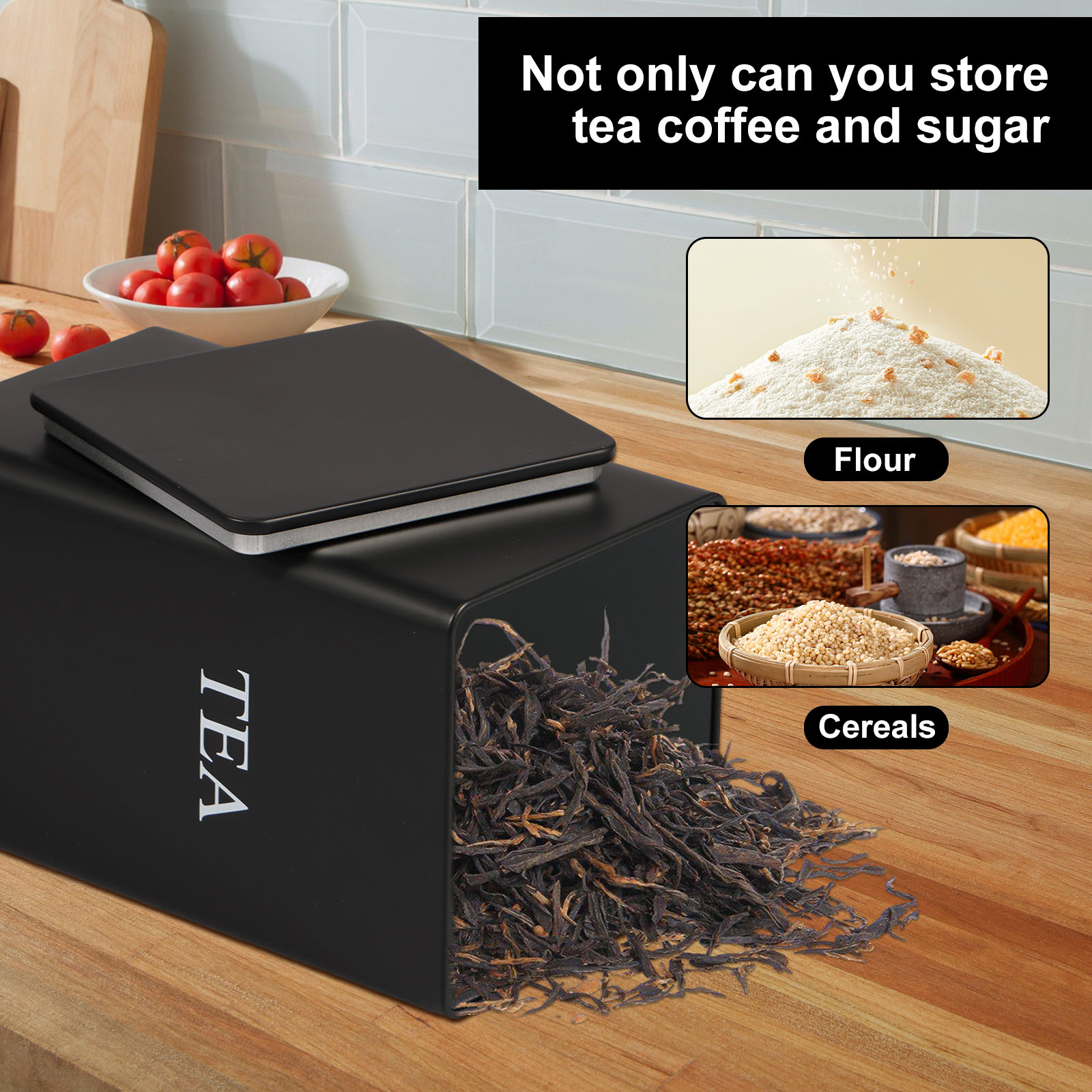 3Pcs Coffee Bean Storage Canis - đánh giá và giá Coffee Tea Sugar Canisters
