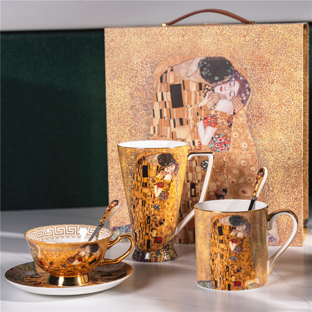 Gustav Klimt Kiss Bone China M - đánh giá và giá Best Tea Coffee