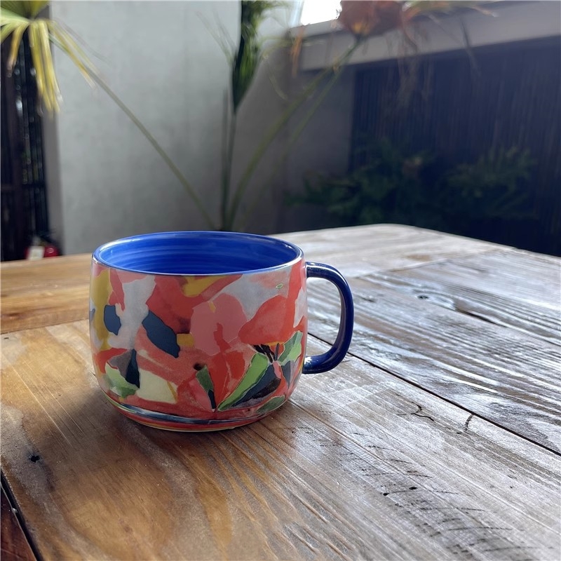 Oil Painting Ceramics Mugs cof - đánh giá và giá Best Tea Coffee