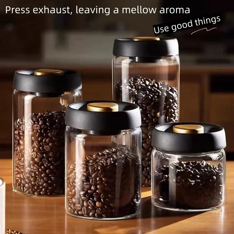 Manual Vacuum Sealed Coffee Ja - đánh giá và giá Coffee Tea Organizer