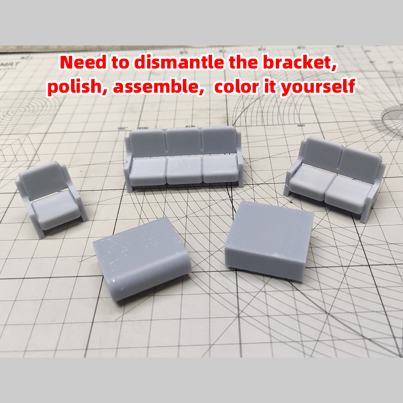 Scale Model Kit Sofa Couch Set - đánh giá và giá Coffee Tea Station