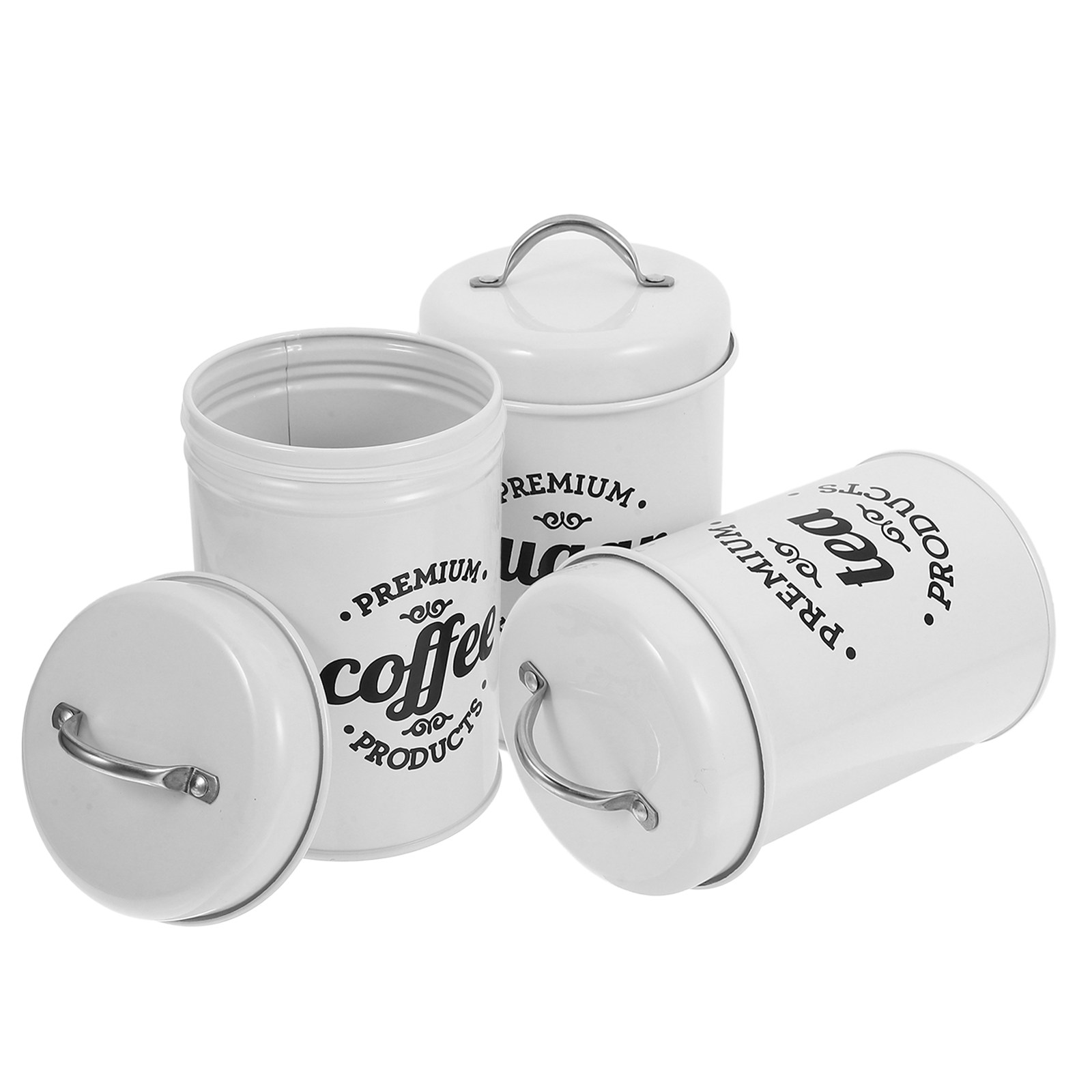 Airtight Metal Canister Set fo - đánh giá và giá Coffee Tea Sugar