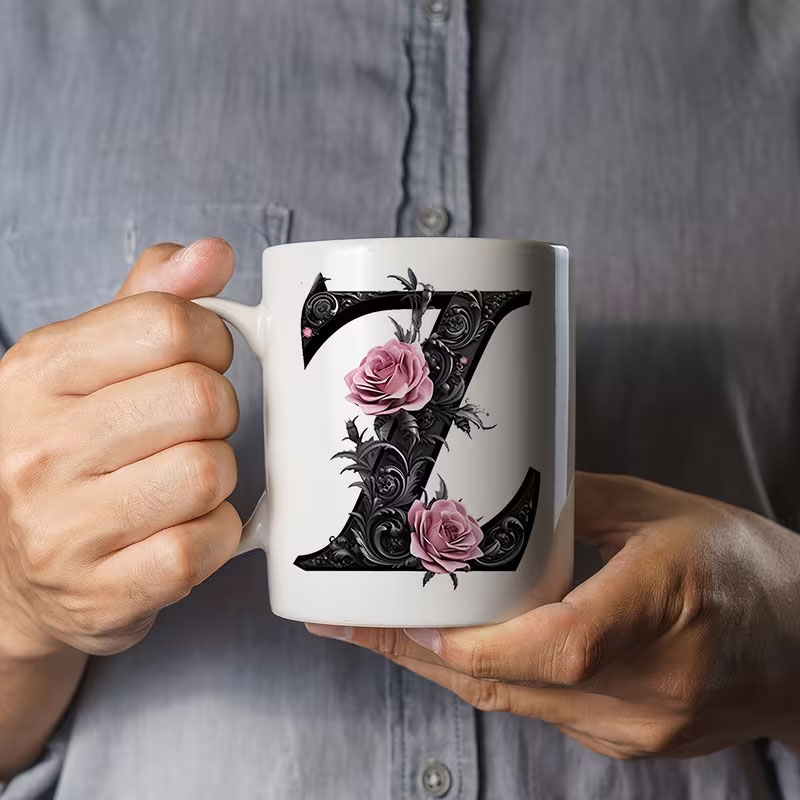 1 Black Letter Flower A-F Prin - đánh giá và giá Best Tea Coffee