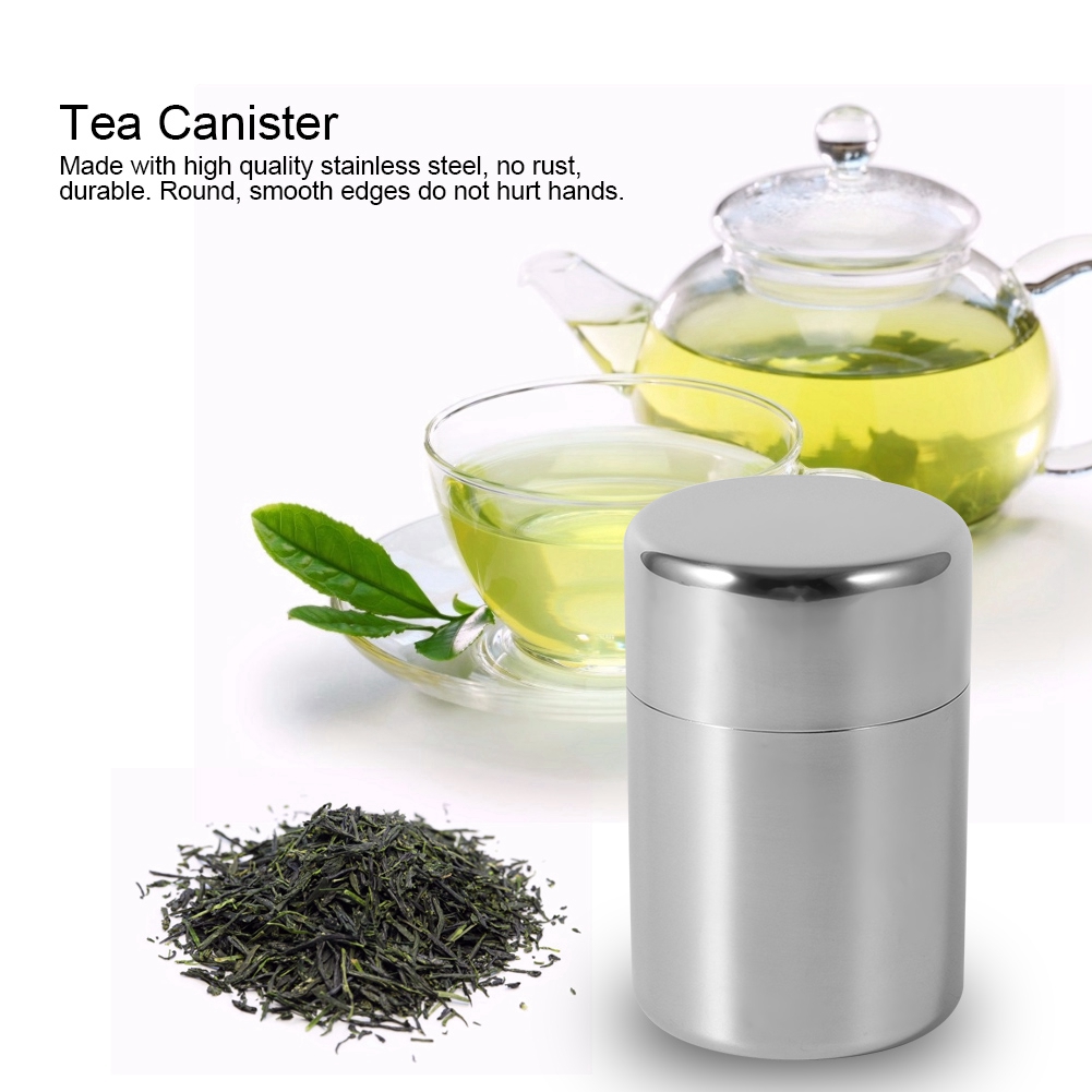 Stainless Steel Tea Leaf Tins  - đánh giá và giá Coffee Tea Sugar