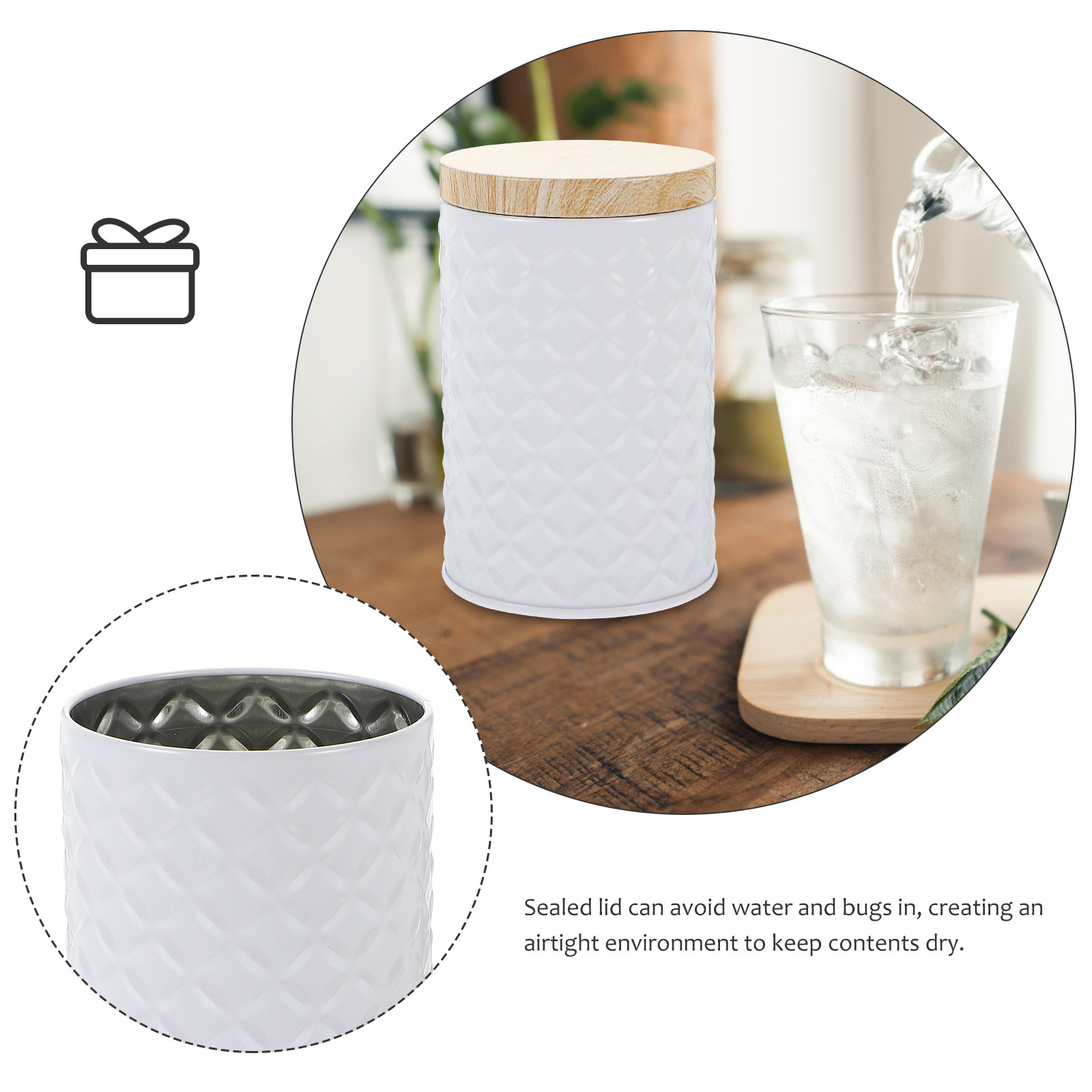 2Pcs Food Grade Tinplate Stora - đánh giá và giá Coffee Tea Sugar
