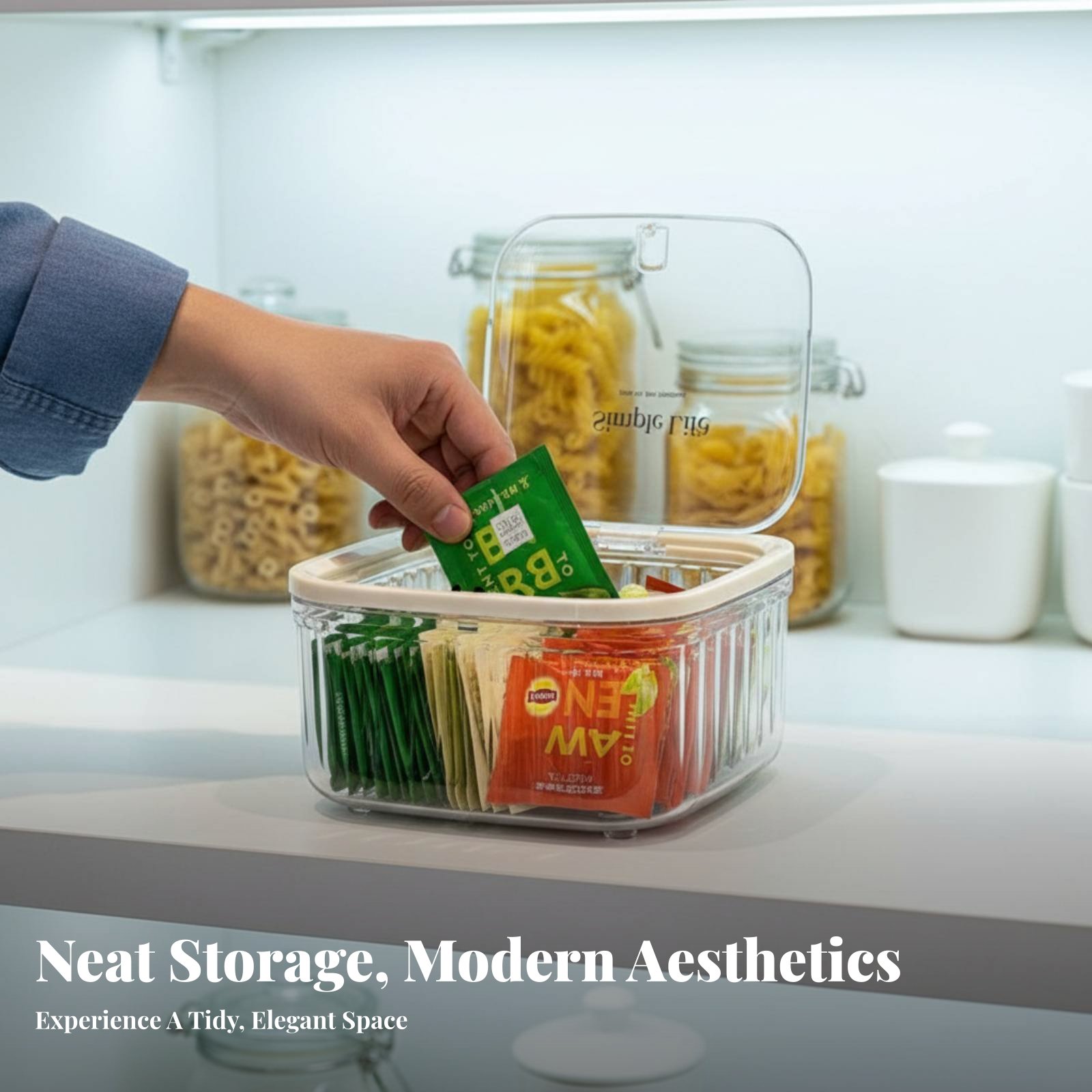 Plastic Tea Bag Storage Box La - đánh giá và giá Coffee Tea Organizer