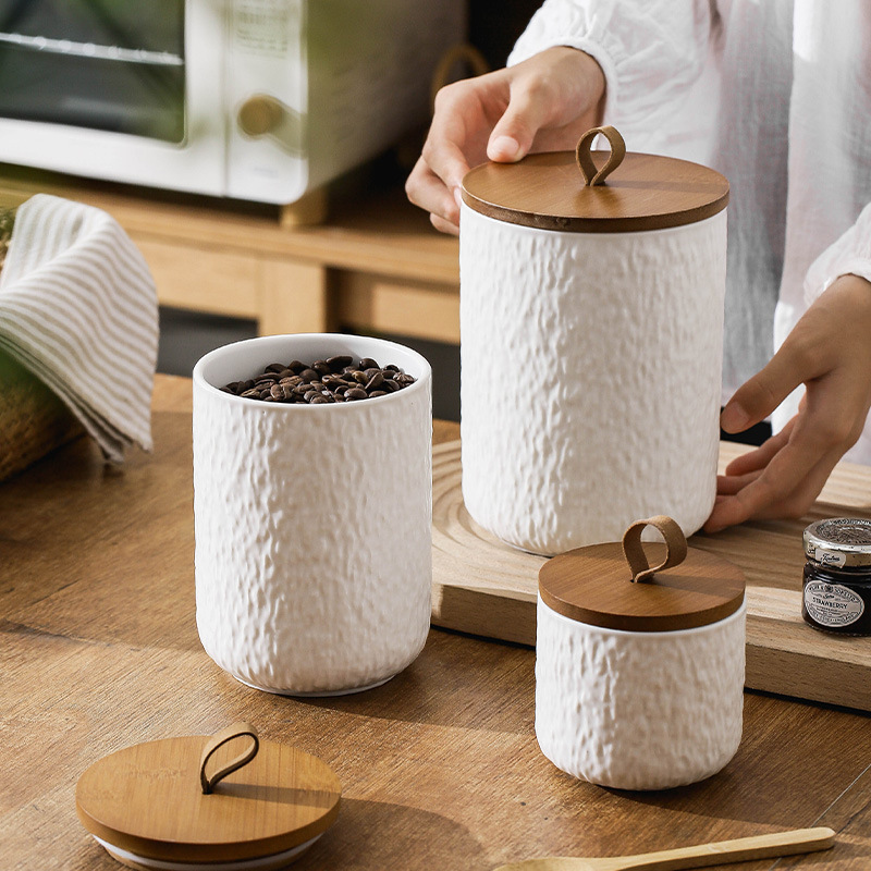 Rock Pattern Ceramic Tea Stora - đánh giá và giá Coffee Tea Sugar Canisters
