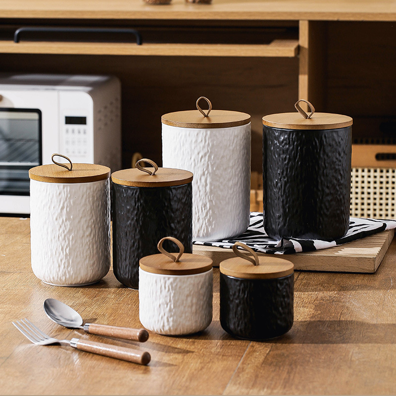 Rock Pattern Ceramic Tea Stora - đánh giá và giá Coffee Tea Sugar Canisters
