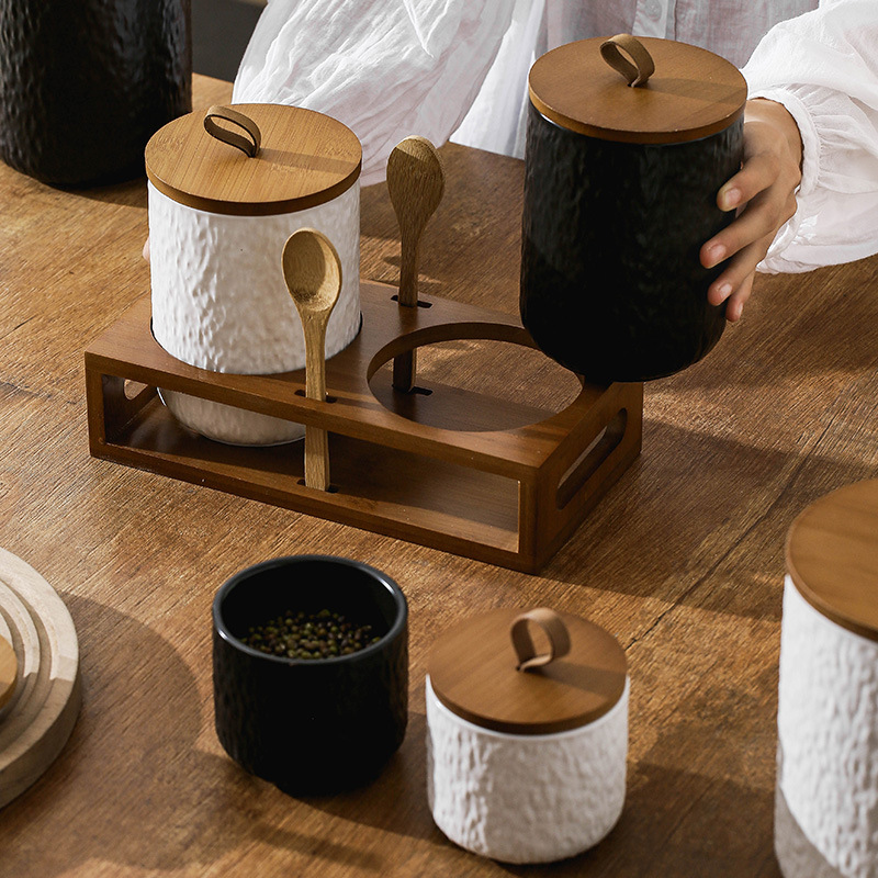 Rock Pattern Ceramic Tea Stora - đánh giá và giá Coffee Tea Sugar Canisters