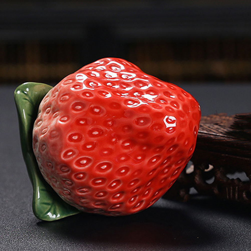 Strawberry Shaped Ceramic Tea  - đánh giá và giá Coffee Tea Sugar Canisters