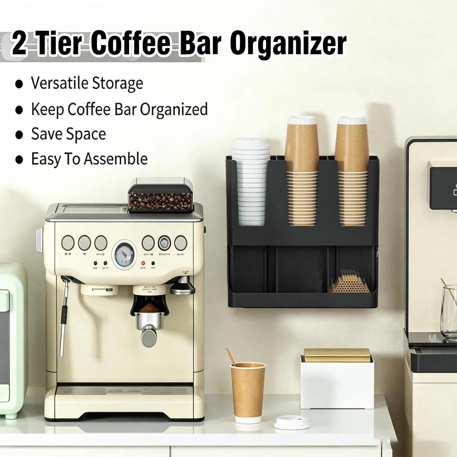Coffee Organizer Station 6-Com - đánh giá và giá Tea Coffee Set Up