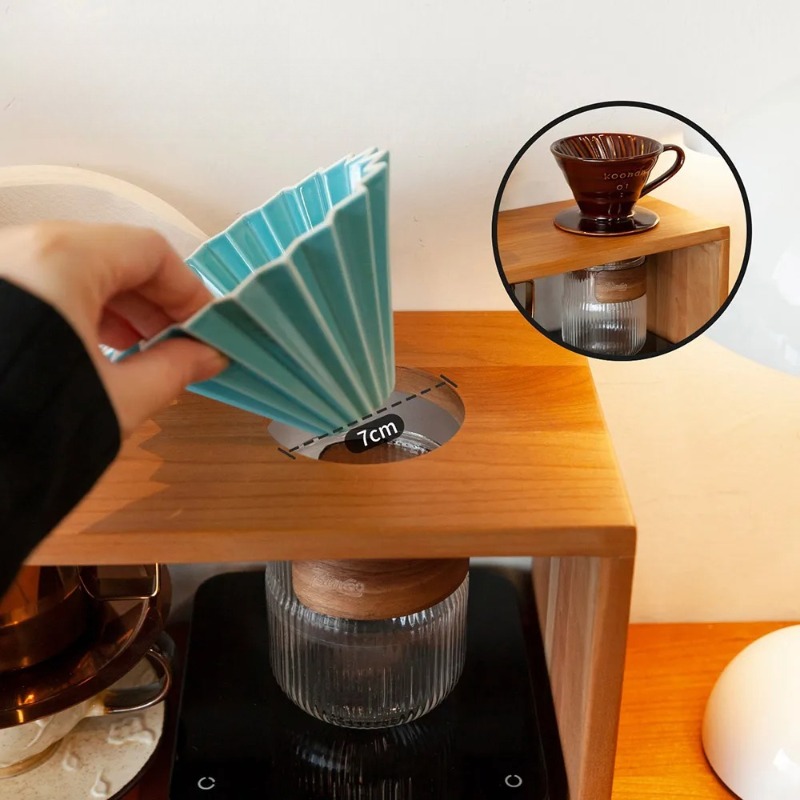 Solid Wood Coffee Drip Station - đánh giá và giá Tea Coffee Set Up
