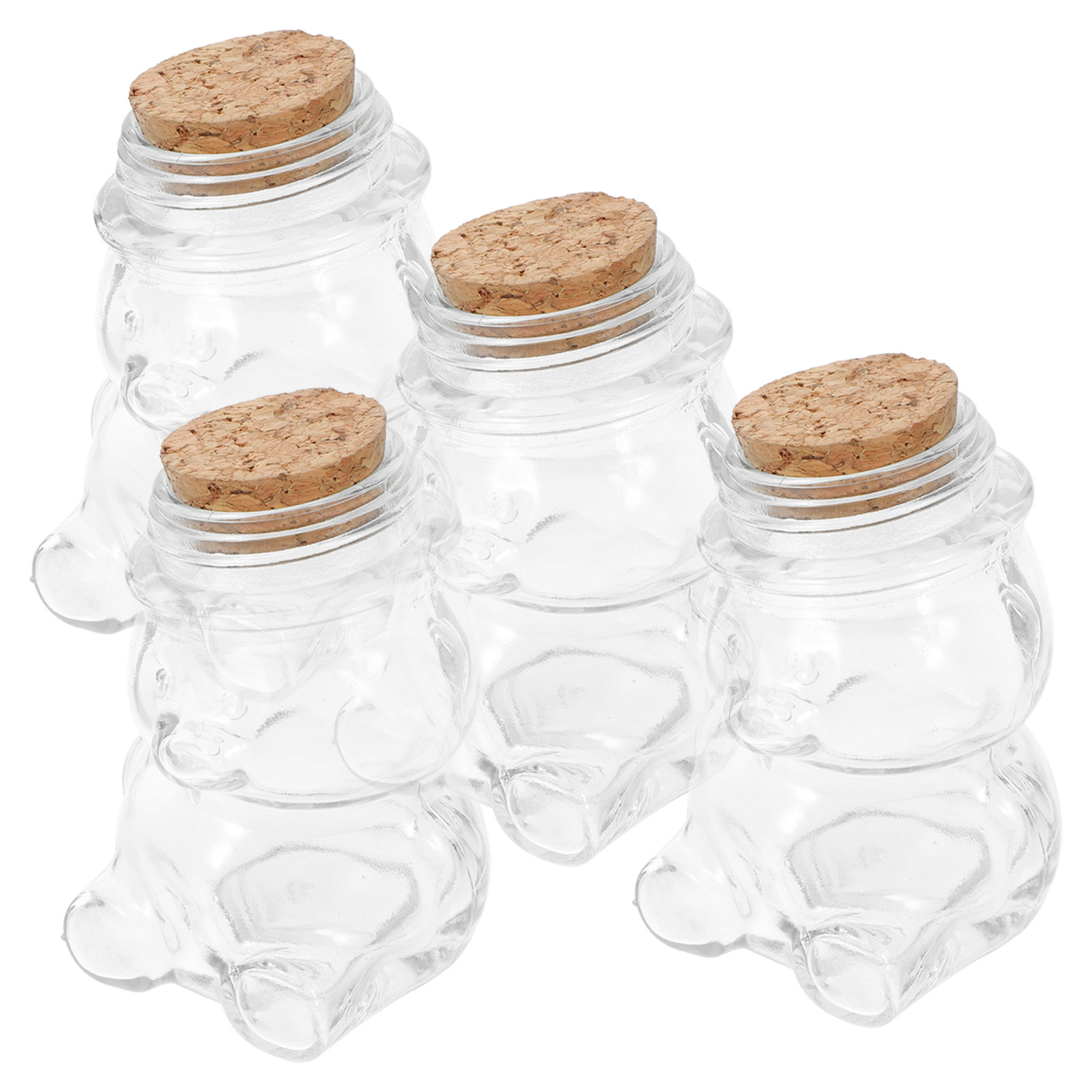 4Pcs Glass Candy Jar Set Trans - đánh giá và giá Coffee Tea Sugar