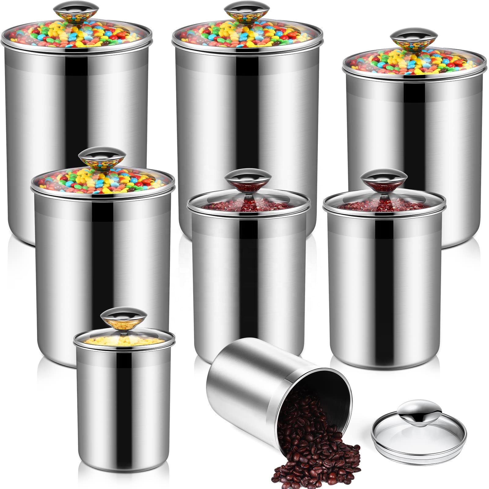 Food Storage Containers Tea Co - đánh giá và giá Coffee Tea Sugar