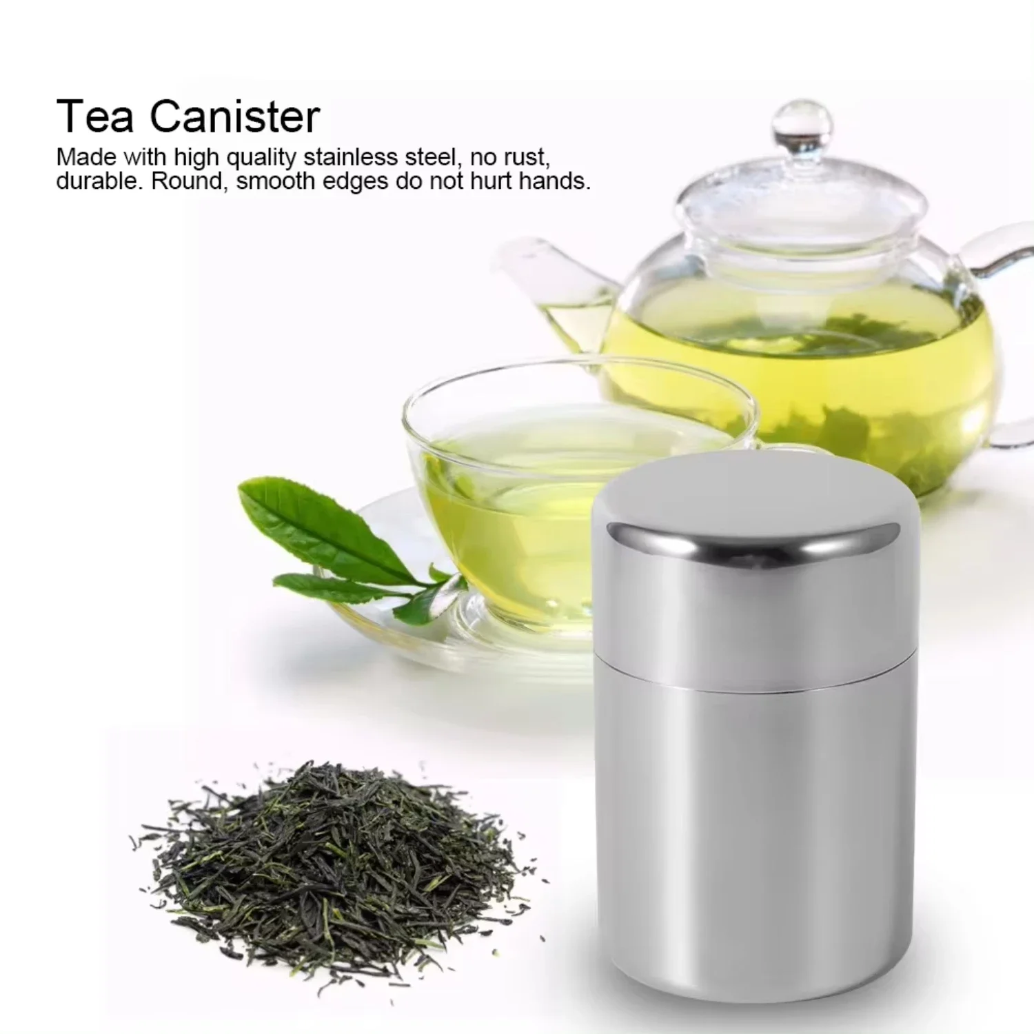 Stainless Steel Tea Leaf Tins  - đánh giá và giá Coffee Tea Sugar