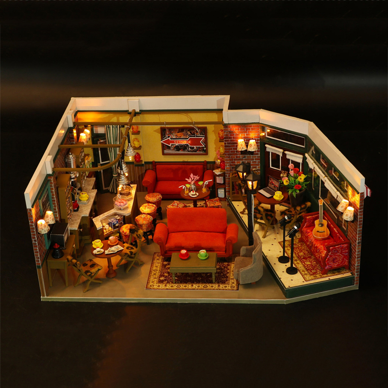 DIY Wooden Central Perk Cafe C - đánh giá và giá Coffee Tea Station
