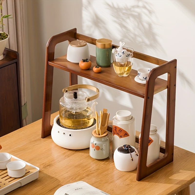 Cup Holder Storage Rack Deskto - đánh giá và giá Coffee Tea Station