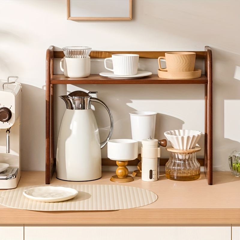 Cup Holder Storage Rack Deskto - đánh giá và giá Coffee Tea Station
