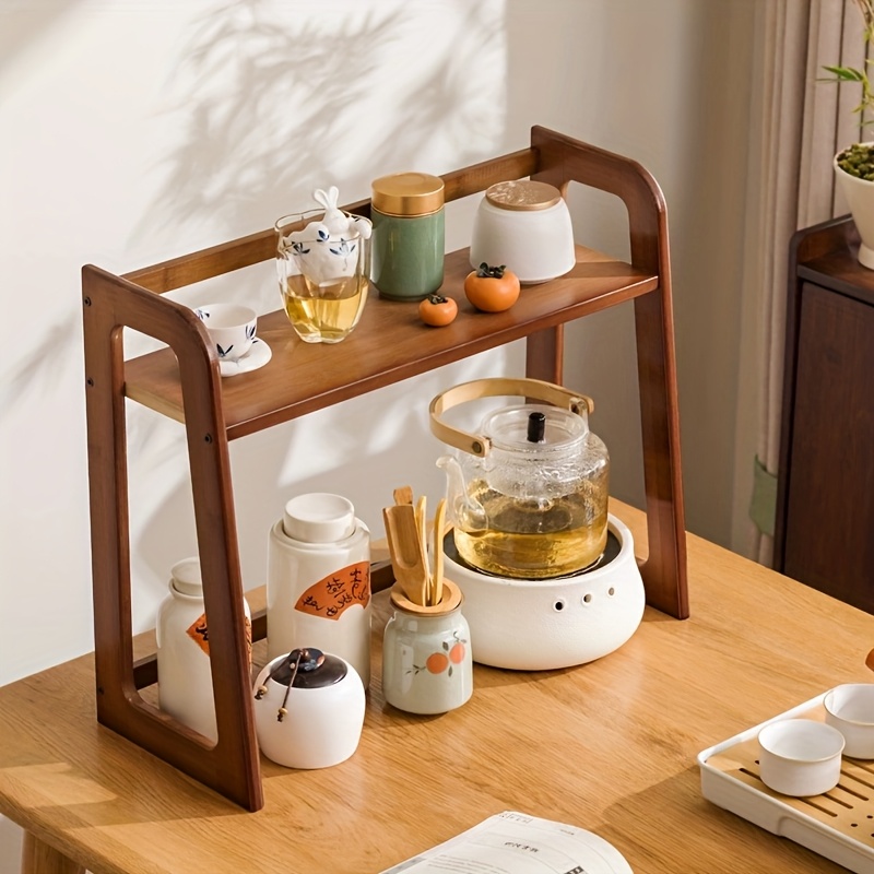 Cup Holder Storage Rack Deskto - đánh giá và giá Coffee Tea Station