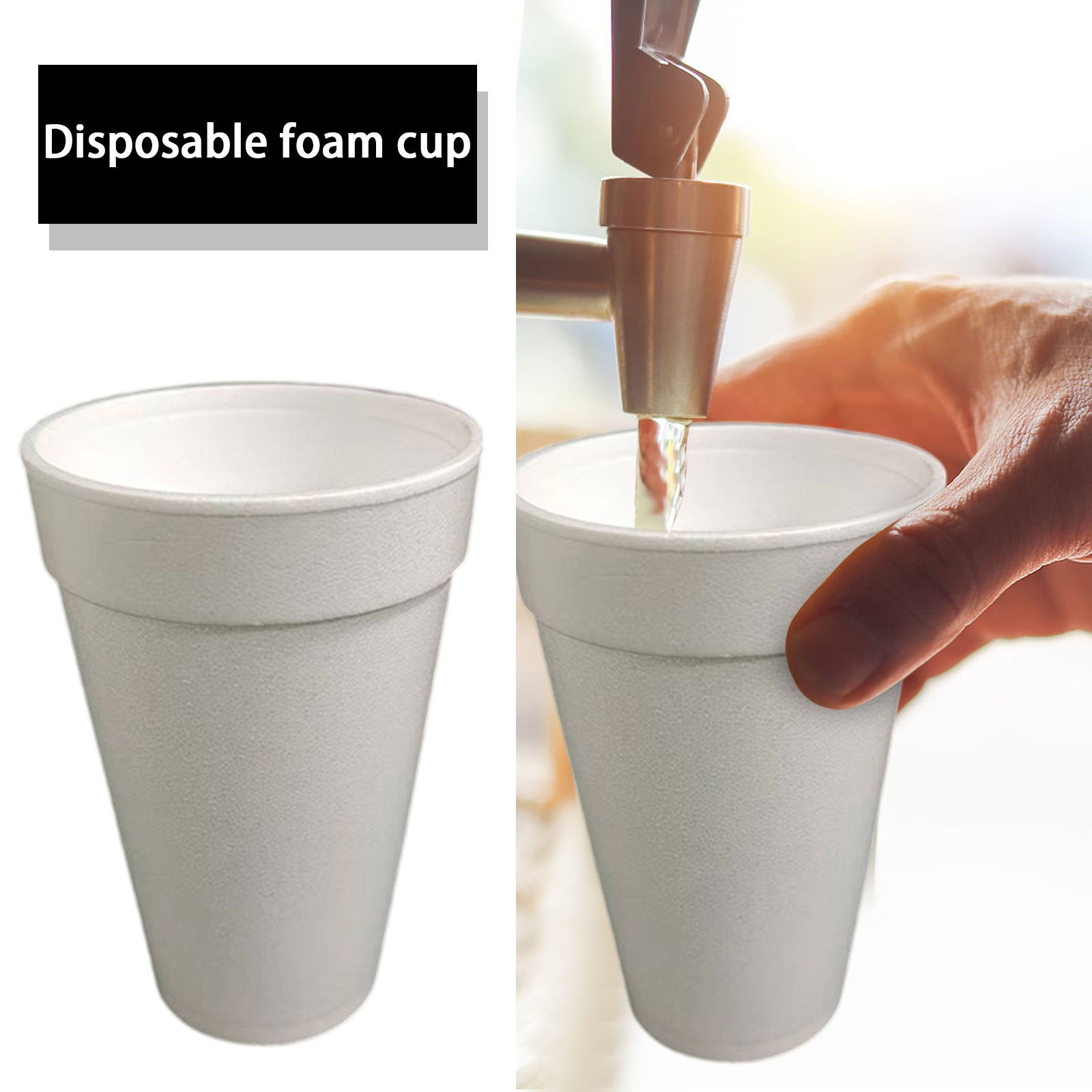 50PCS White Disposable Paper C - đánh giá và giá Coffee Tea And Company